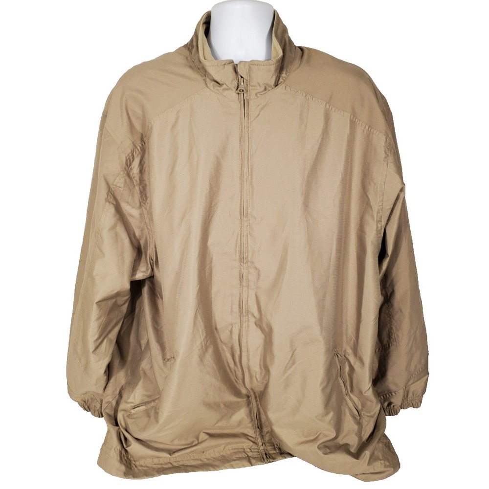 Greg Norman Men's Size‎ 2XL Beige Zip Up Light Weight Jacket